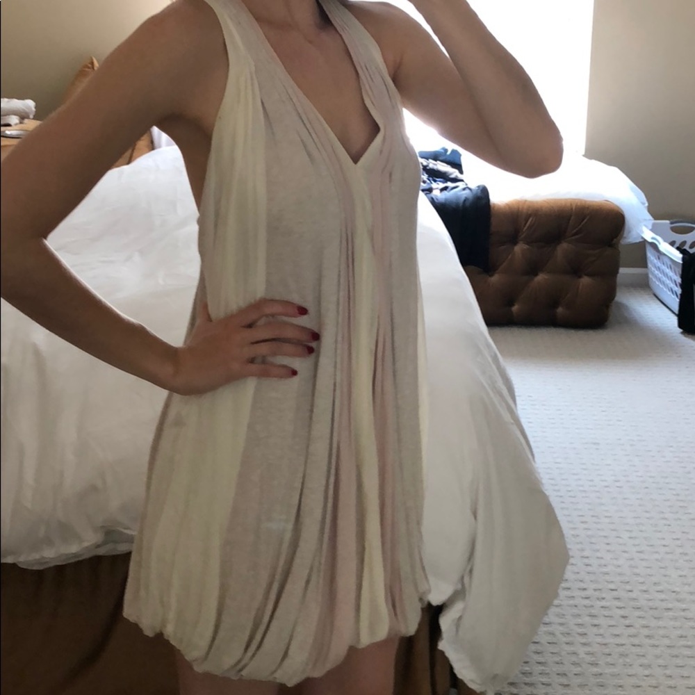 Bcbg runway pleated twist dress